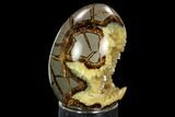 Calcite Crystal Filled Septarian Geode Egg - Utah #123844-1